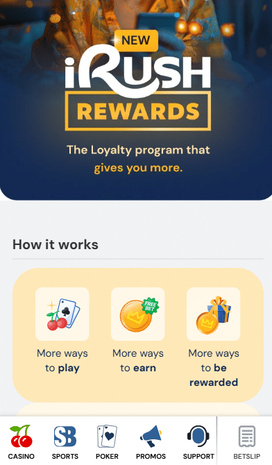 betrivers Irush rewards