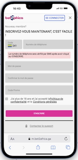 T&eacute;l&eacute;chargez l'application Bet2africa sur votre mobile