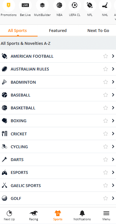sportsbook at neds australia
