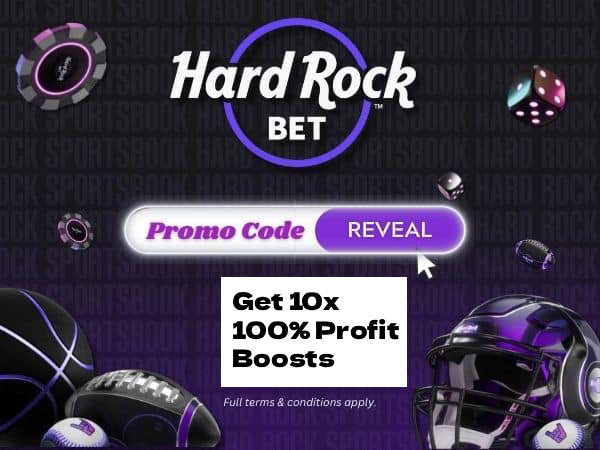Hard Rock Bet Promo Code 2026: Get 10x 100% Profit Boost Tokens