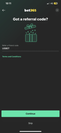 Bet365 app bonus code for Kentucky welcome bonus