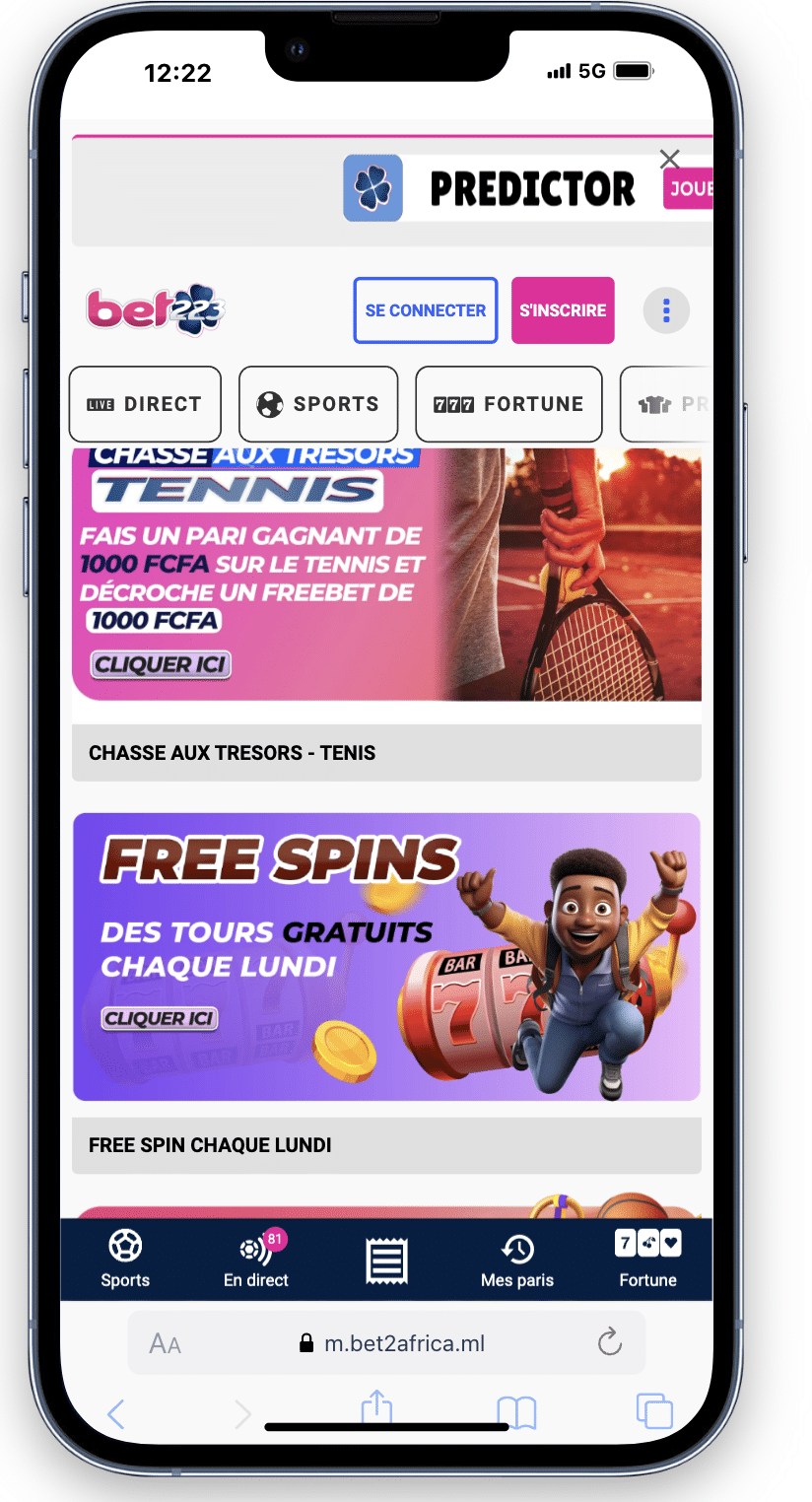 Les promotions sur Bet223