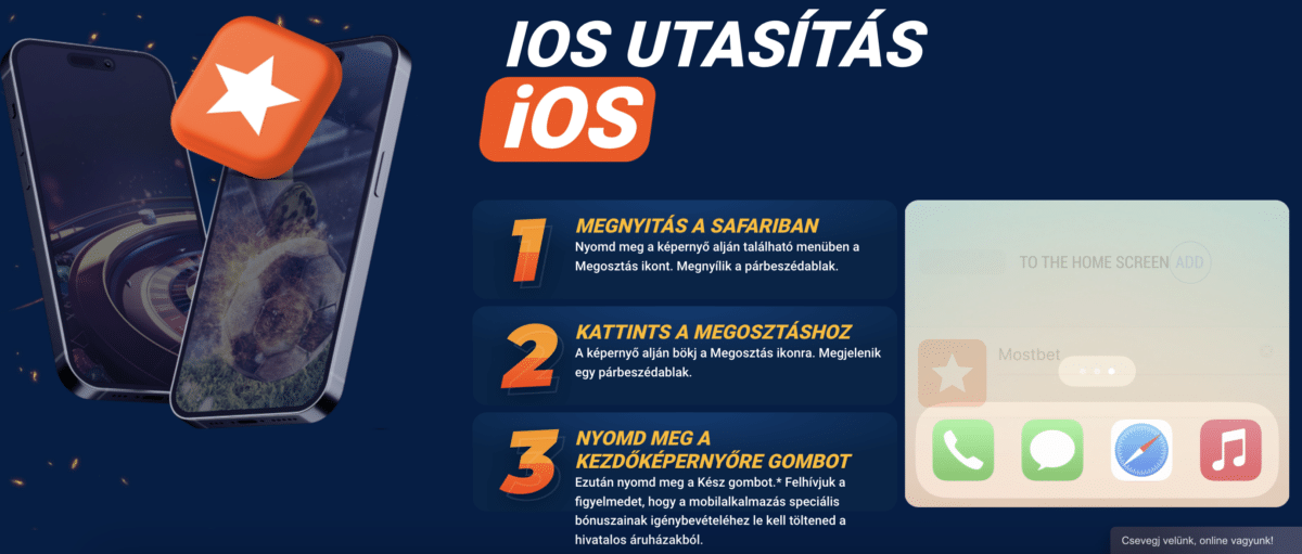 A Mostbet app letöltése iOS-re lépésről-lépésre
