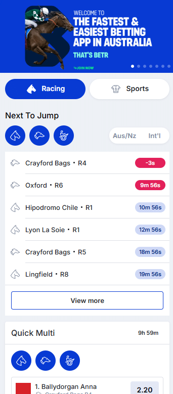 betr sports betting australia