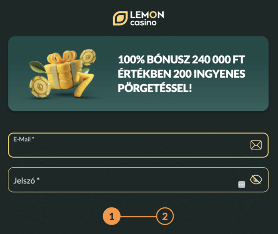 Lemon Casino Promóciós kód
