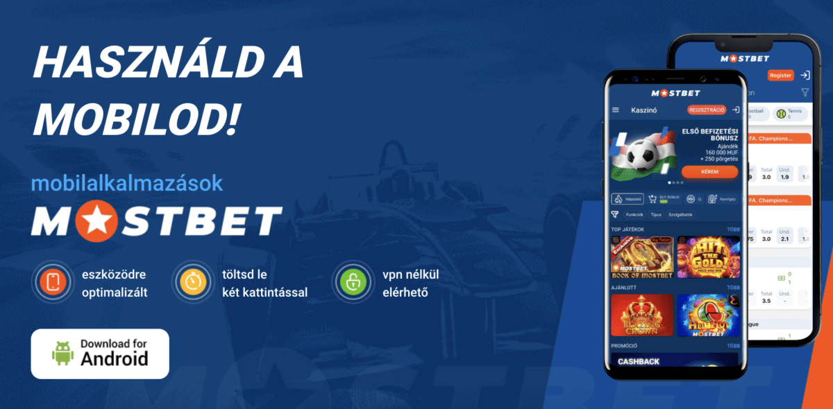 Mostbet Android alkalmazást