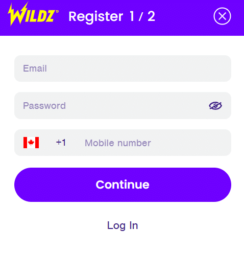 sign up page on wildz casino & sportsbook - how to claim wildz casino bonus