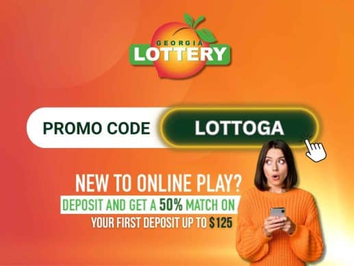 GA Lottery Promo Code LOTTOGA &ndash; Get a 50% Match up to $125 in April 2026