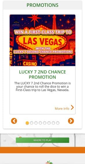 Vegas 2nd Chance Promo GA Lotto