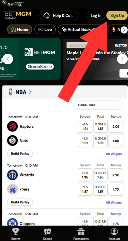 betmgm ontario sign up guide