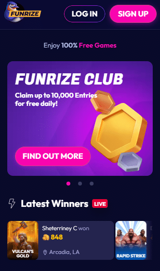 Funrize sweepstakes