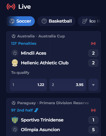 live betting experience