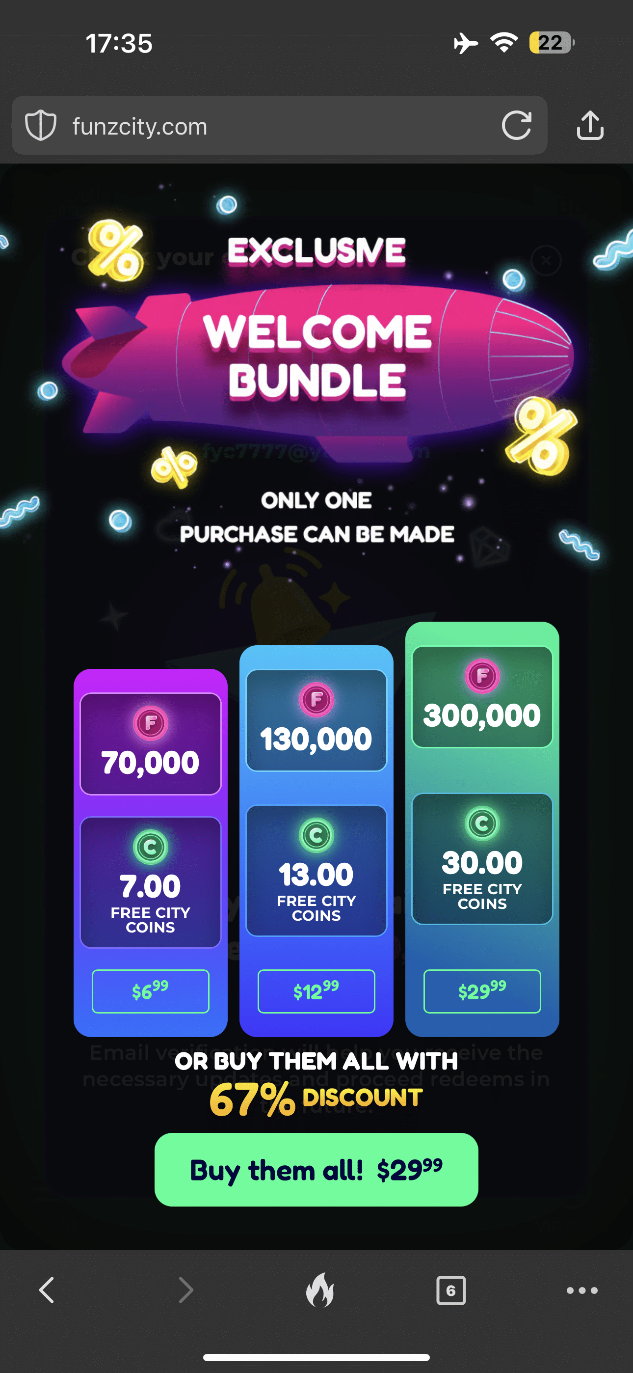 Other Funzcity Promo Code Offers: Welcome Bundles