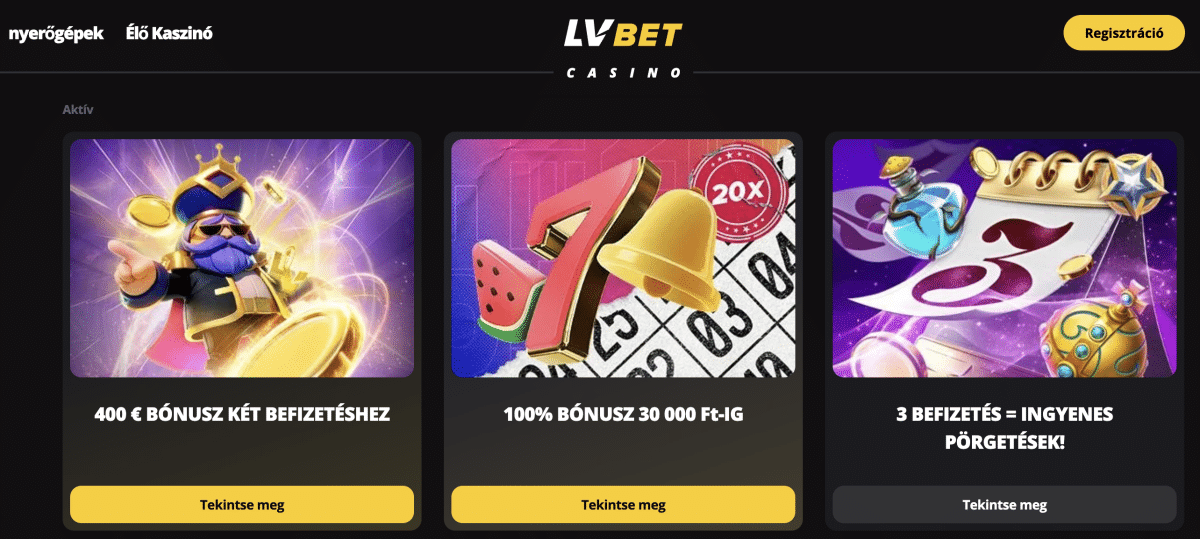 LVBet aktuális promóciói