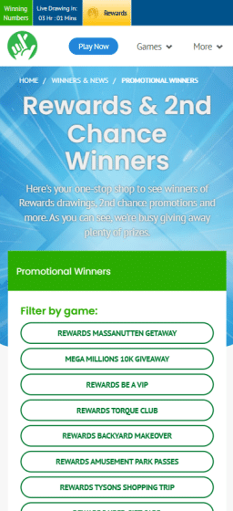 VA Lottery second chance promotions