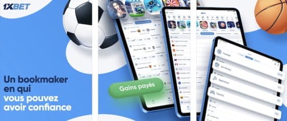 L'application mobile 1xBet est id&eacute;ale pour les joueurs pointus