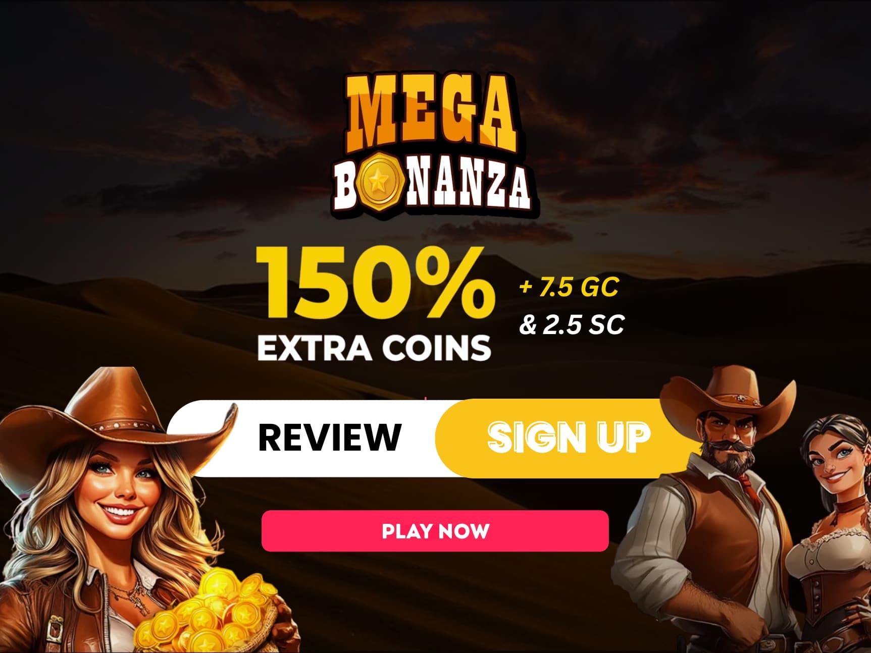 Mega Bonanza Review April 2026: No Deposit Bonus, Games & Features