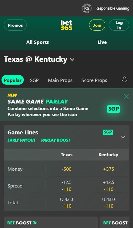 NCAAF-betting-bet365-kentucky