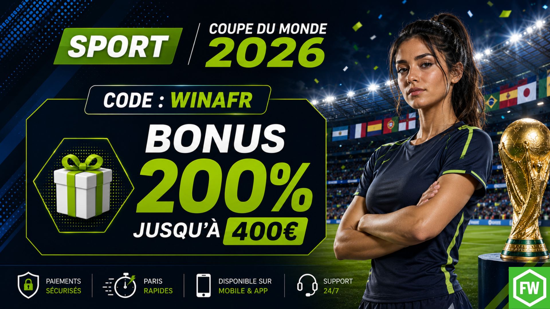 Code promo 1win sport world cup