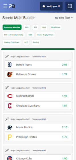 Palmer bet multi builder