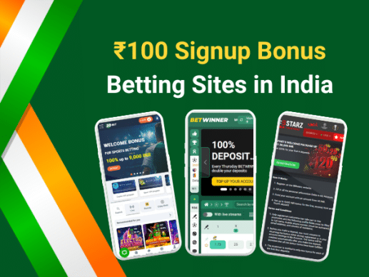 Best 100 Rs Signup Bonus Betting Sites in India