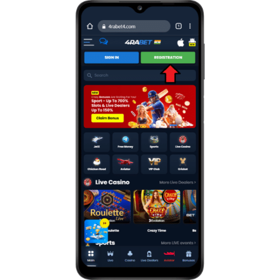 4rabet registration process 2025