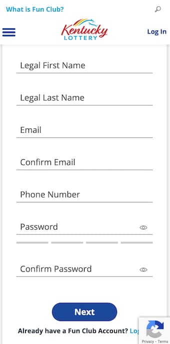 KY Lottery sign up