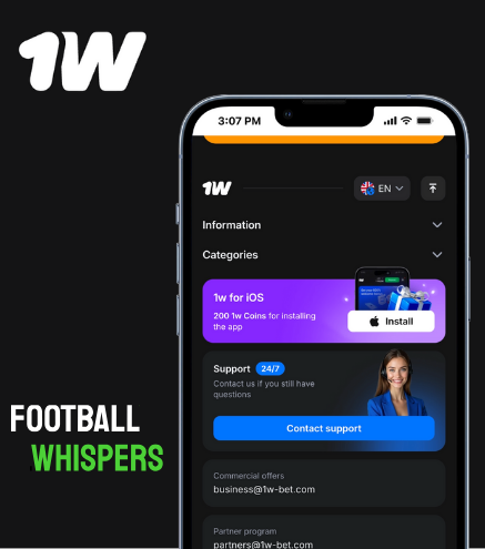 1w Kriptovaluta Mobilalkalmazás