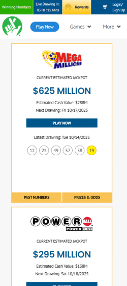 Current va lottery winning numbers: Mega millions & powerball