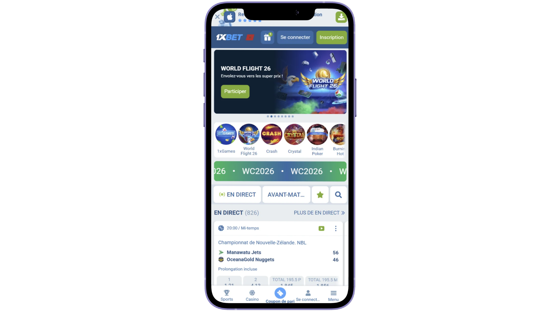 Télécharger gratuitement l'APK 1xBet sur mobile