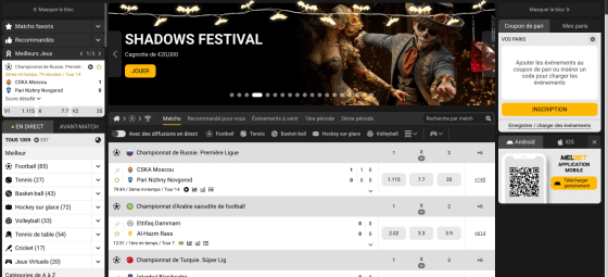 Code promo Melbet paris sportifs 