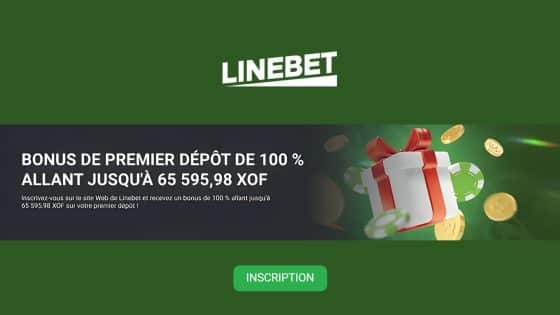 Bonus de bienvenue sport Linebet