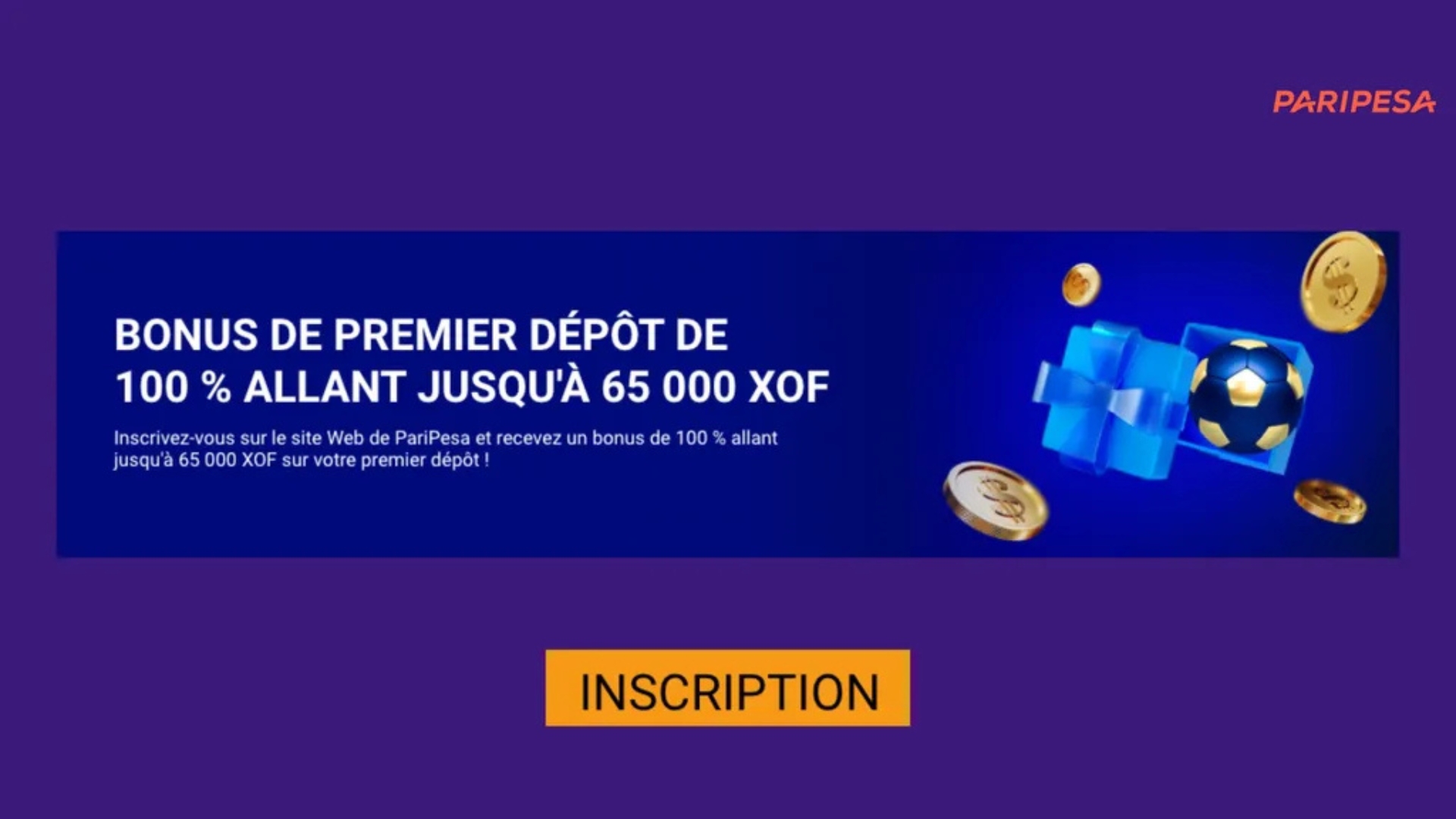 Gagnez un bonus pari sportif en ouvrant un compte sur PariPesa