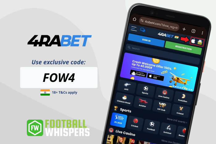 4rabet Promo Code February 2026: ₹23000 with FOW4