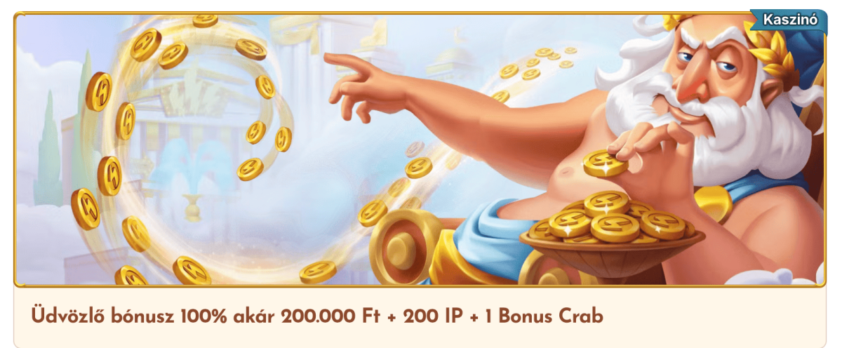 Kaszinó Üdvözlő bónusz Bethall 