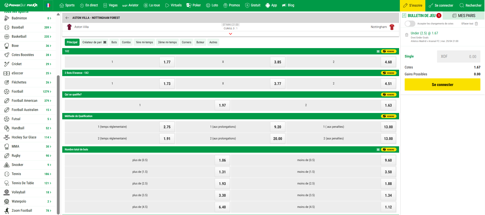 code promo premier bet footballwhispers