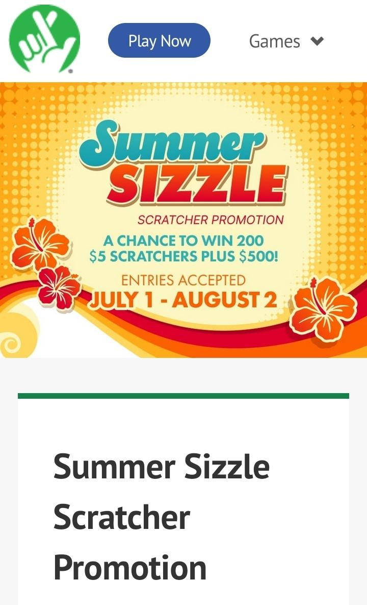 virginia lottery instagram page, limited-time offers for existing users