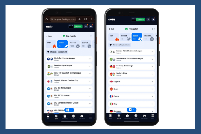 1win review sports betting