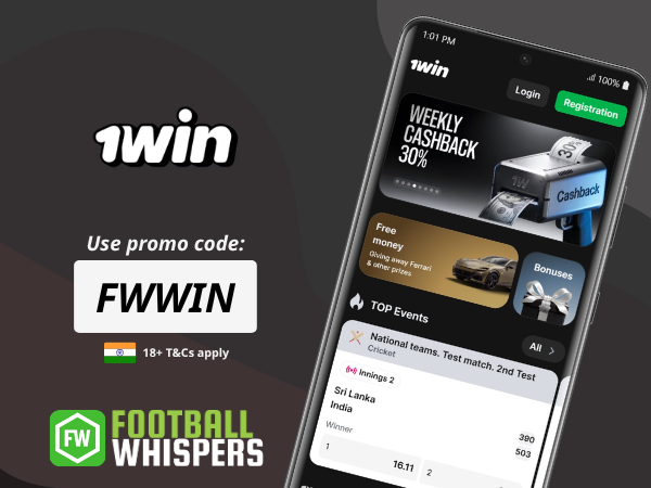 1win Promo Code India 2026: FWWIN | Up to 500% Bonus