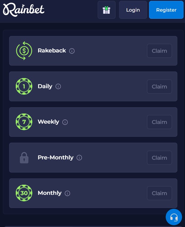 Rainbet rewards program