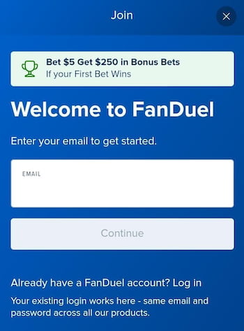 FanDuel World Cup sign up and bonus