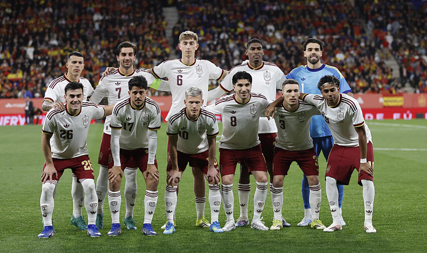 Match amical entre l'Espagne et l'&Eacute;gypte. - Photo : Icon Sport