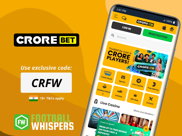 Crorebet Promo Code CRFW: Claim 700% up to ₹20,000 in July 2026