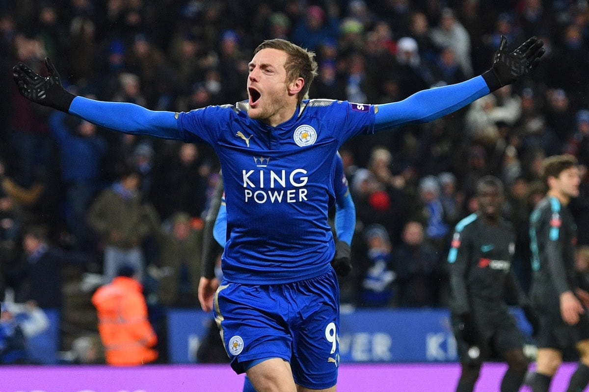 Leicester City striker Jamie Vardy