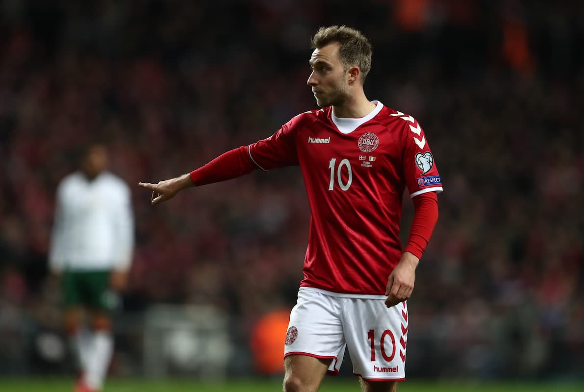 Denmark midfielder Christian Eriksen