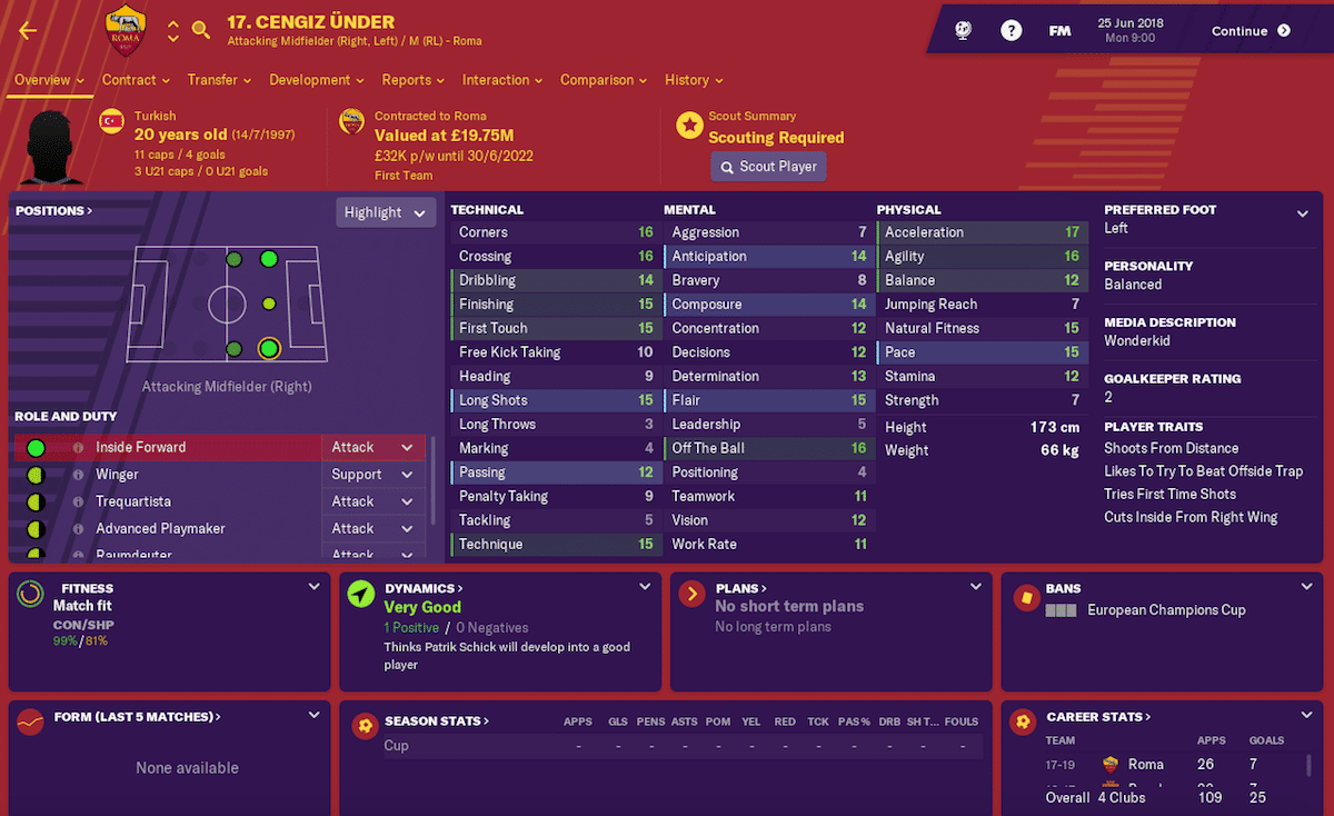 Cengiz &Uuml;nder, Football Manager