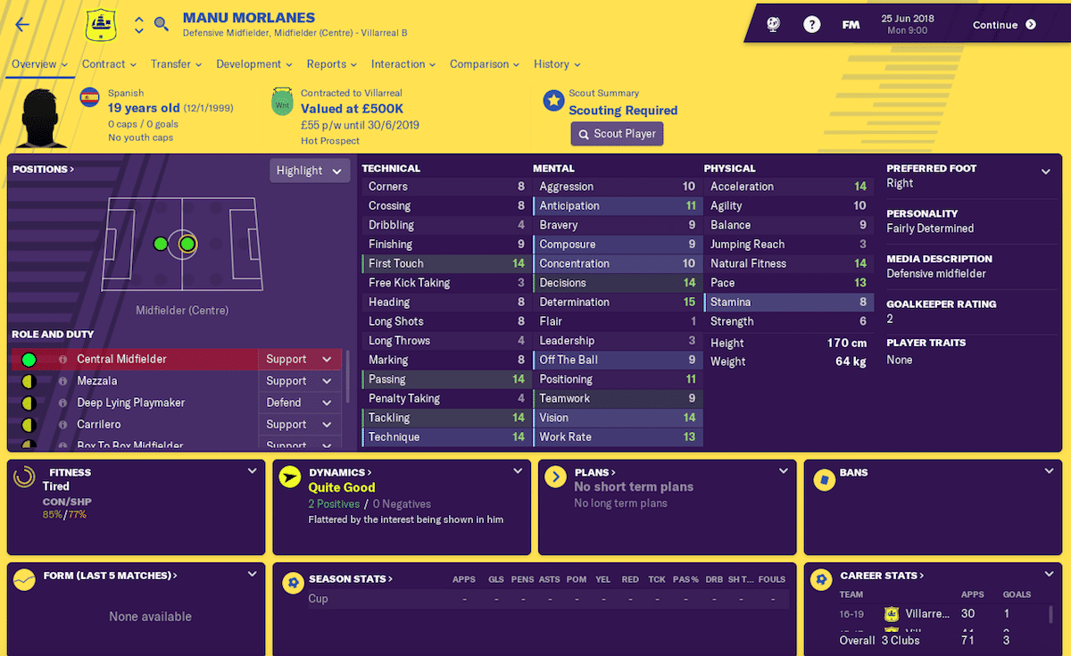 Manu Morlanes, Football Manager