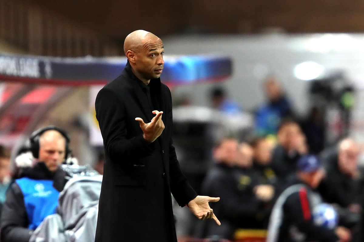 Former Monaco manager Thierry Henry
