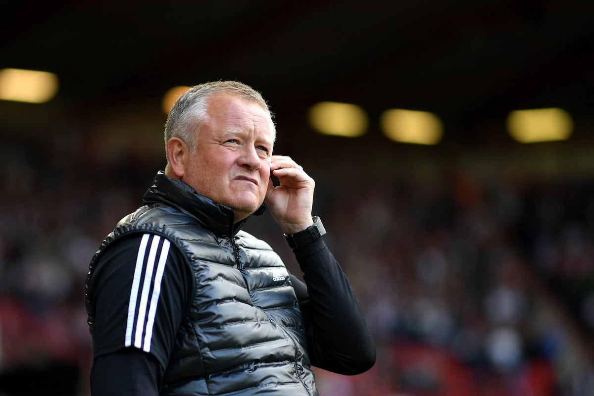 Sheffield United manager Chris Wilder