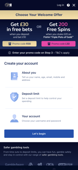 William hill registration